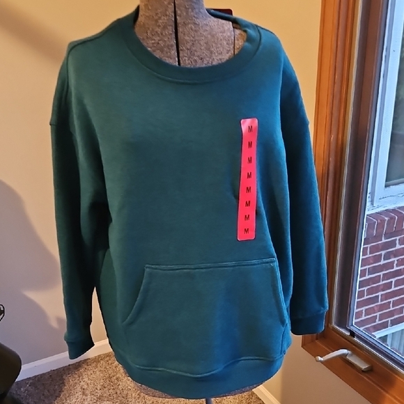 Danskin Tops - Danskin oversized teal sweatshirt
